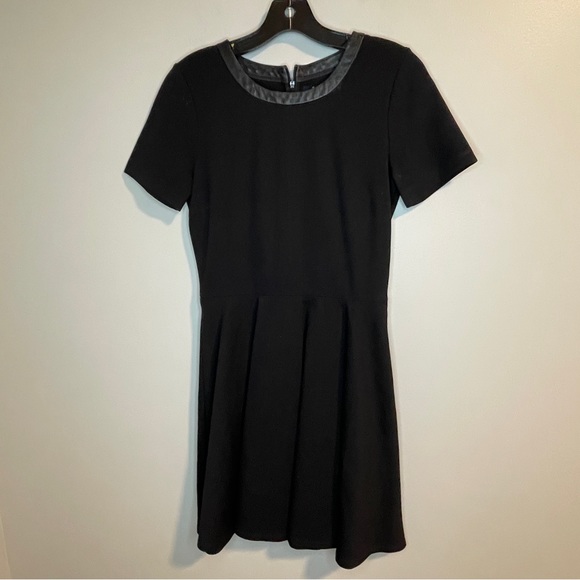 Madewell Black Flirty Dress Leather Collar Small - Picture 3 of 7